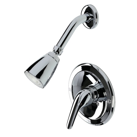 Kingston Brass Shower Faucet, Polished Chrome, Wall Mount KB531LSO